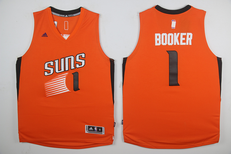 2017 NBA Phoenix Suns #1 Devin Booker Orange Jerseys->philadelphia 76ers->NBA Jersey